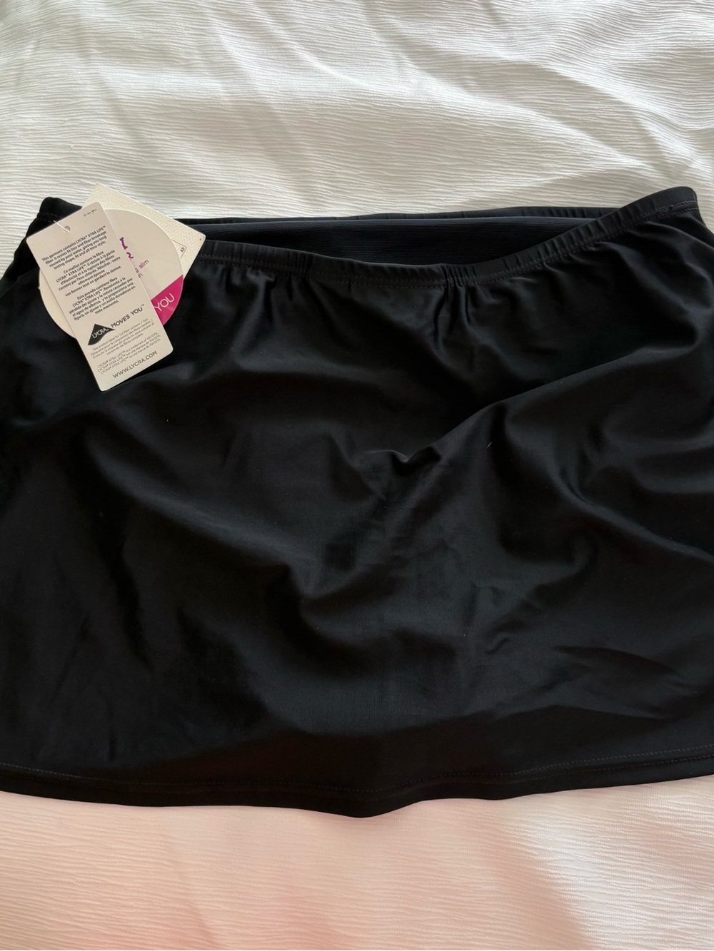 croft & barrow Black Swim Skirt size 10 NEW